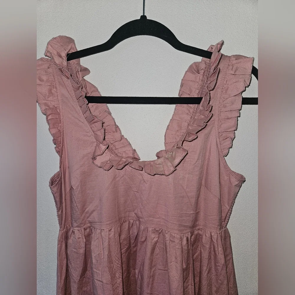 Hatch Maternity Ruffle Trim Maxi Length Dress O/s - Picture 2 of 6